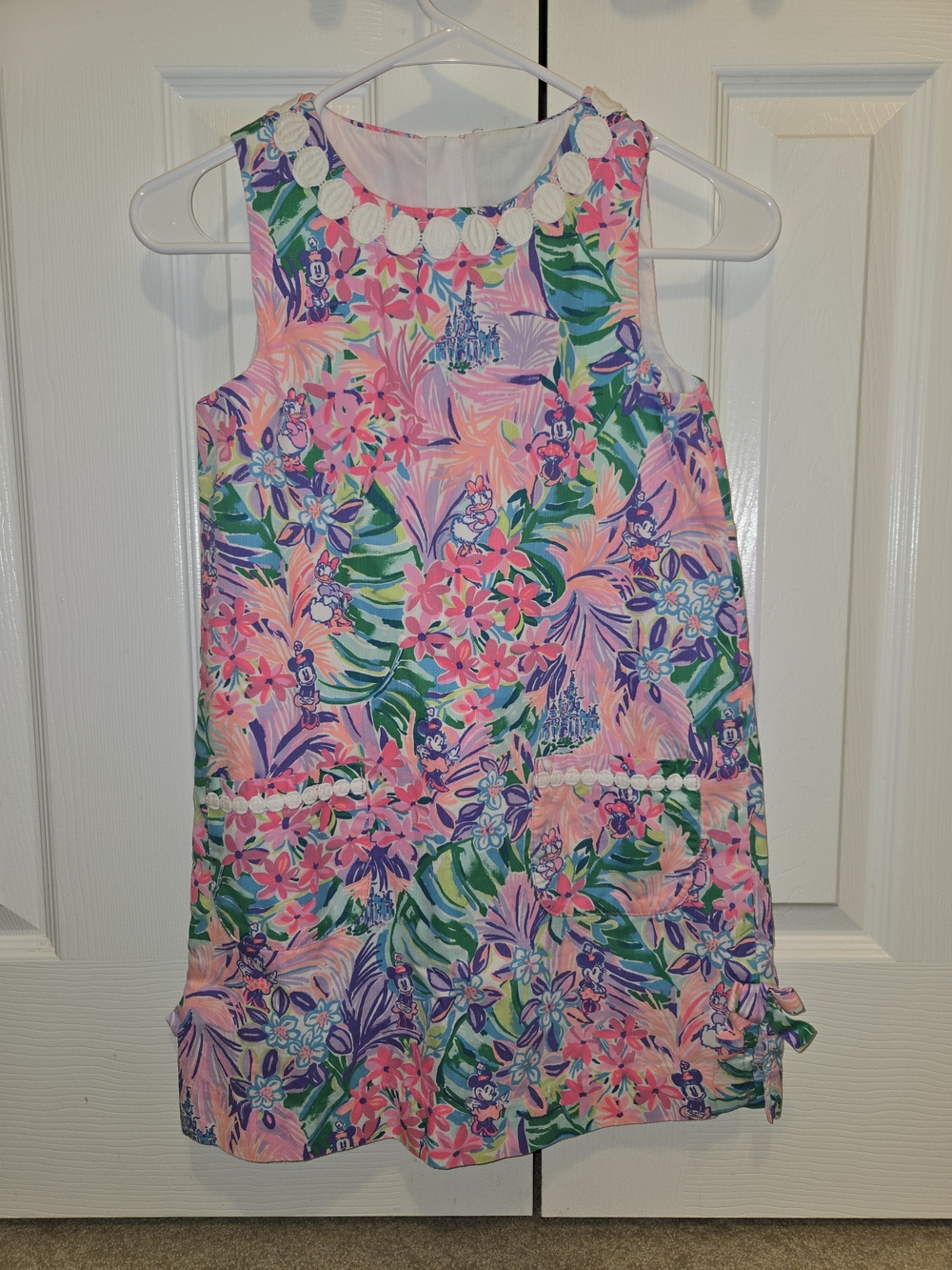 Lilly Pulitizer X Disney Pink Shift Dress Size 10